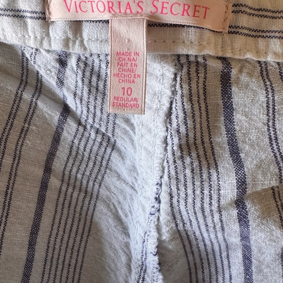 Victoria's Secret white and blue Striped Pants - Picture 14 of 15